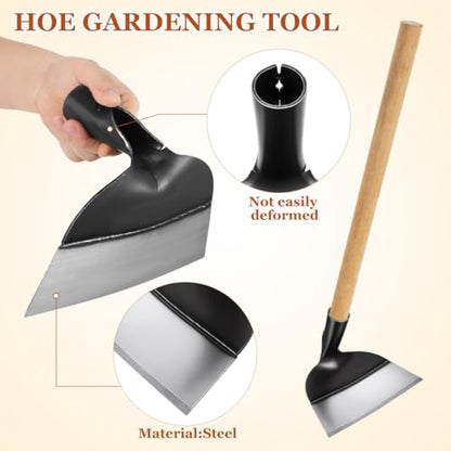 DOITOOL Garden Hoe Head, Hand Hoe Heads Replacement, Agriculture Digging Hoe Gardening Tool for Weeding Garden Planting Loosen (Without Handle)