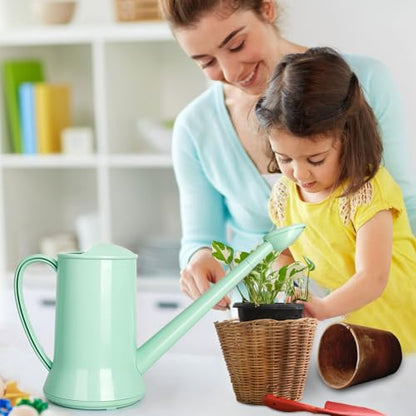 XXXFLOWER Small Watering Can, 67oz (1/2 Gallon) Indoor Houseplants Green - size: Green-2L