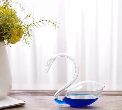 Storm Glass Weather Predictor Swan-Shaped Design Barometer