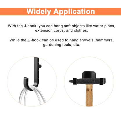 6 Packs Storage Shed Hooks Compatible with Suncast Shed and Craftsman Shed - style: B