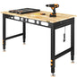 CAMMOO 48" Adjustable Workbench, 2000 LBS Capacity, Pegboard & Power Strip