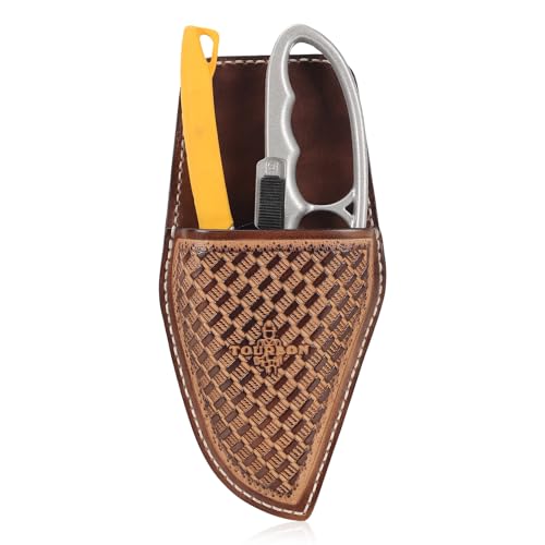 Leather Tool Sheath for Ratchet Pruning Shears, Garden Secateurs Heavy Duty