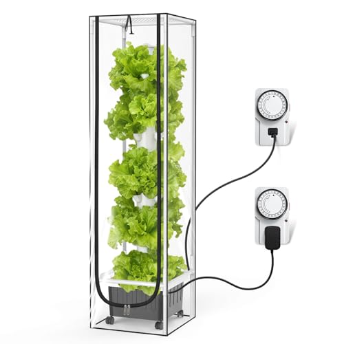 JESLED 15 Tiers Hydroponics Growing System Kits with LED Grow Lights,Tent - size: 15tiers×tent