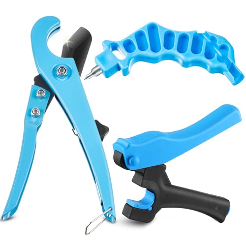 Drip Irrigation Tubing Cutter Hole Punch Tool for PE Pipe 16 20mm, Blue - color: Blue
