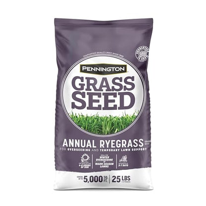 Pennington Annual Ryegrass, Grass Seeds for Lawn, 25 Lb - size: 25 lb