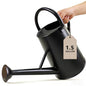 Watering Can for Outdoor&Indoor Plants，1.5 Gallon，Black - color: Black
