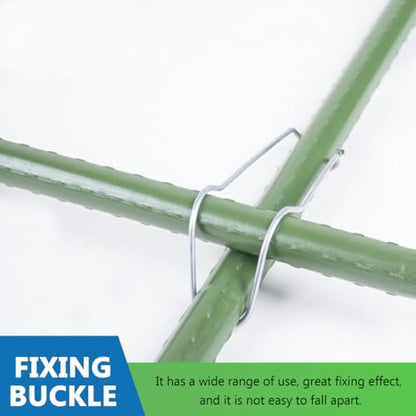 Yardwe Plant Climbing Support Buckle 50-Pack Adjustable Spring Clips for Garden Trellis Plant Clips for Climbing Plants Indoor Outdoor Stem Support Connecting Buckles