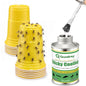 Qualirey Sticky Coating Trap with Brush and 12 Pcs Plastic Cup, Gnat Bug - style: Gnat Bug