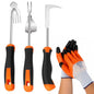 Weed Puller Tool Set, 3 Weeding Tools with Garden Gloves