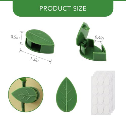 Plant Climbing Wall Fixture Clips 40 Pcs, Garden Vegetable Plant Support Binding Clip Invisible Wall Vines, Self-Adhesive Clips Plant Vine Traction for Indoor Outdoor Decoration