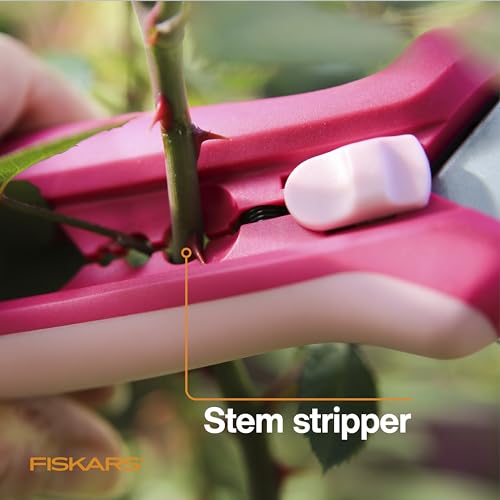 Fiskars Floral Pruning Shears, Plant Cutting Scissors for Deadheading - color: Rose Petal Pink