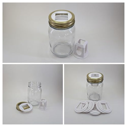 Grow Cubes for Hydroponic System/Compatible with Gardyn (10 Grow Cubes + 10 Regular Mouth MJ Adapters) - style: 10 Grow Cubes + 10 Regular mouth MJ Adapters