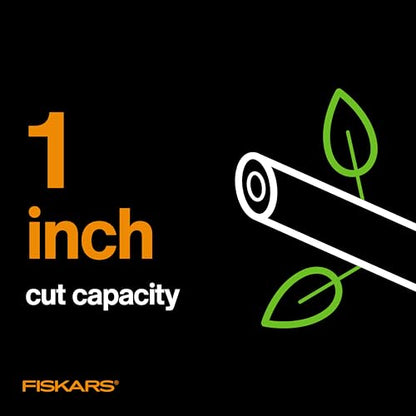 Fiskars Forged Steel Bypass Pruning Shears, 1" Cut Capacity Garden Clippers - style: Forged Pruner