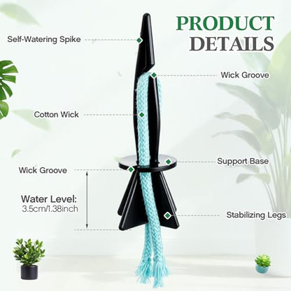 20 Pack Self Watering Spikes for Plants with Wick Rope,Medium - size: Medium