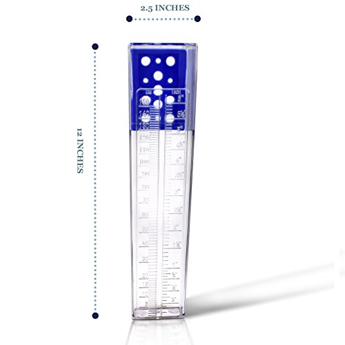 Professional Outdoor Rain Gauge 6 Inch Capacity
