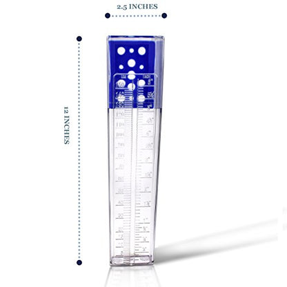 Professional Outdoor Rain Gauge 6 Inch Capacity
