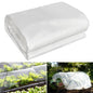 8 x 25 FT Lightweight Clear Plastic Sheeting, 2.4 Mil Poly Film - size: 8x25 FT