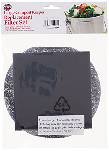 Norpro Replacement Filters for Stainless Steel Compost Keeper, 2 Pieces - style: 84F 2-Piece Composter Filter Refills