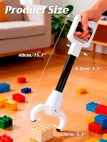 White Claw Grabber Toy for Kids, 15.7 Inch Robot Hand Pickup Tool - color: White