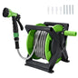 Garden Hose Reel with Stand, 65ft 304 Stainless Steel Garden Hose