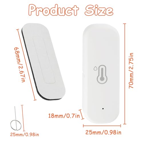 WiFi Hygrometer Thermometer Sensor (4 Pack) - size: 4 Pack