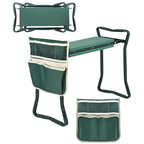 findmall Garden Kneeler and Seat Folding Gardening Stool Multifunctional Gardens Kneeling Bench for Kneelings and Sitting