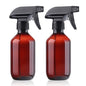 Teyssor Spray Bottles Water Spray Bottle - BPA Free - 10 oz/300 ml Plastic Refillable Containers Fine Mist Small Spray Bottle with Adjustable Nozzle for Hair, Cooking, Cleaning - color: Brown-2 pack