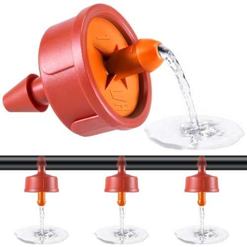 50pcs 3 GPH Pressure Compensating Drippers for Drip Irrigation - size: 3 GPH 50PCS
