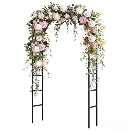 Garden Arch Trellis for Climbing Plants Outdoor - 94.5" H*55" L - size: 94.5"(H)*55"(L)*7.7"(W)