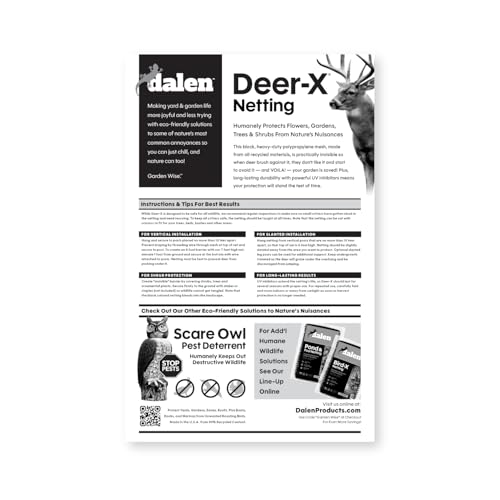 Dalen Deer-X Protective Netting for Gardens & Landscapes - 7 ft x 100 ft