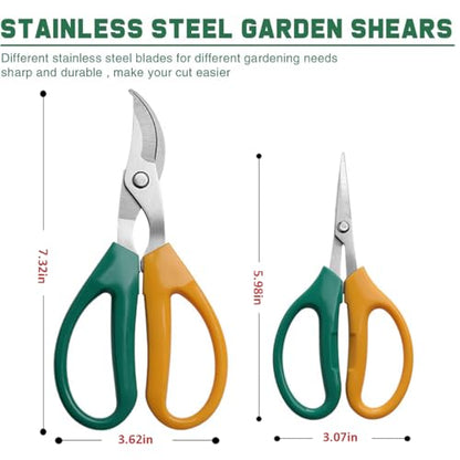 Garden Scissors Stainless Steel Garden Bonsai Pruning Shears (Classic) - style: Classic