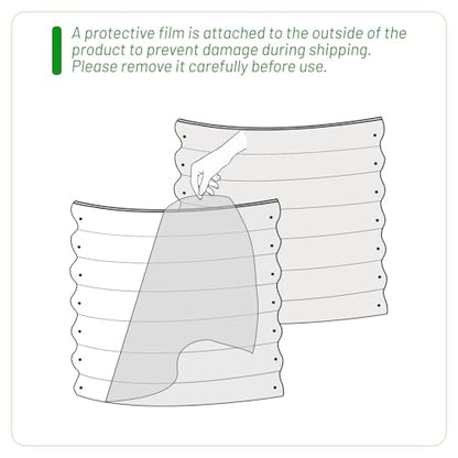 SnugNiture Brown Raised Garden Bed, 3-Piece Set Includes 1 Rectangular & 2 Oval Galvanized Garden Beds, 36" Tall Bottomless Planter Boxes for Vegetables, Herbs, Flowers and Outdoor Gardening