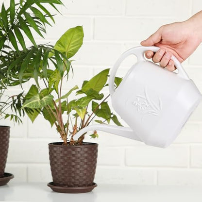 ZXJ Plant Watering Can - 1/2 Gallon - White - color: White