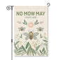 Perfectinsoy No Mow May Starts Here Pollinator Garden Garden Flag 12x18 - color: Beige13