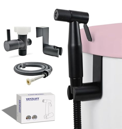 Handheld Bidet Sprayer for Toilet, Adjustable Water Pressure (Matte Black - style: Matte Black
