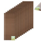 Bezseller 12 Pcs 5'x2' Polycarbonate Greenhouse Panels, Brown - color: Brown, size: 0.32"丨12 Pcs