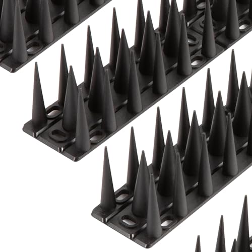OFFO Bird Spikes, Keep Birds Pigeon Woodpecker Away Device Outdoor, Covers 14.7 Feet(4.5m), Black - color: Black, size: 14.7 Feet