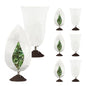 8 Pack Plant Covers Freeze Protection, 31.5"x47.2" with Zipper Drawstring - color: White