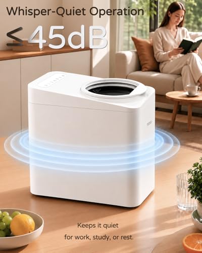 Odorless Electric Kitchen Composter 4.5L, Quiet ≤45dB for Home