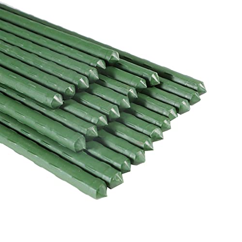 Garden Stakes, 57 Inch (Approx 5Ft) Steel Plant Tomato Stakes, 25 Pack - size: 57 inch