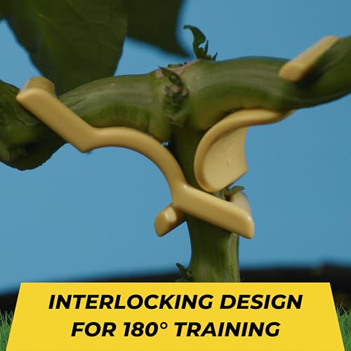 BudTrainer BudClips for Low Stress Plant Training, Green, 20-Pack - color: Green, size: 20pk