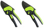 Garden Guru 2 in 1 Ratchet Pruning Shears Clippers – 4X Cutting Power – Ratcheting Garden Anvil Pruners Scissors - Ergonomic Grip - Makes Tough Cuts Easy - Great for Seniors & Arthritic Hands (2 Pack) - size: 2 Pack, style: 2 in 1 Ratchet (small hands)
