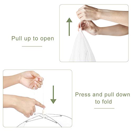 Onarway 6 Pack Food Covers 17 Inch Pop-Up Encrypted Mesh Plate Serving Tent - size: 17 inch x 6 packs