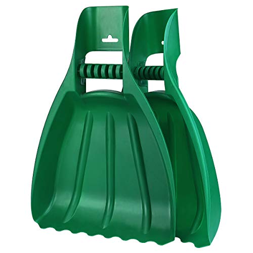 Large Leaf Scoops and Hand Rake Claw, Hand Held Garden Rake Grabbers - style: Scoops