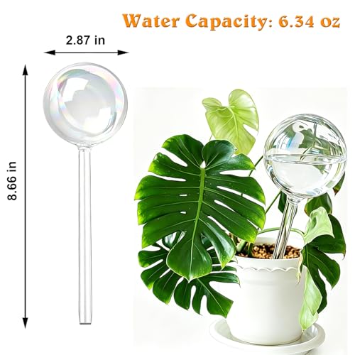 Plant Auto Watering Globes, Self Watering Planter Insert When on Vocation - color: Clear-2pcs
