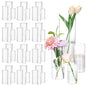 Fixwal 48pcs Clear Glass Cylinder Vases, 4, 6, 8, 10 Inch Tall Cylinder Vases for Centerpieces, Glass Flower Vase, Floating Candle Holder Vase for Table Shelf, Party, Wedding, Home Decor - size: 48pcs