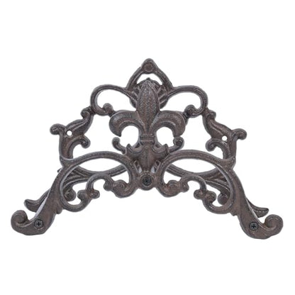 Cast Iron Garden Hose Holder, Sturday Wall Mount Hose Storage (Brown)