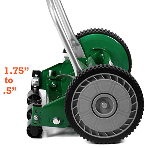 Scotts 304-14S 14-Inch 5-Blade Push Reel Lawn Mower, Green - size: 14-Inch, 5-Blade