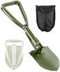 Folding Camping Shovel, 18.5" Portable Mini Trowels, Olive - color: Olive, size: 18'' Medium