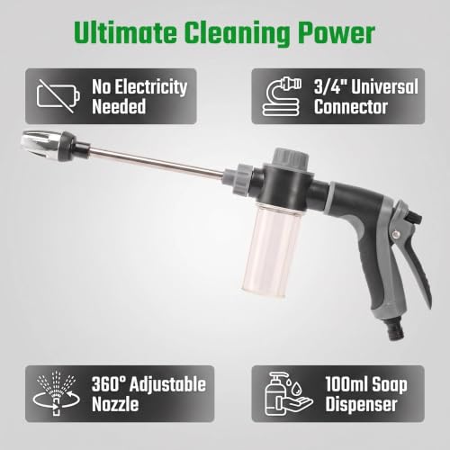 High Pressure Foam Sprayer for Garden Hose Car Wash Gun